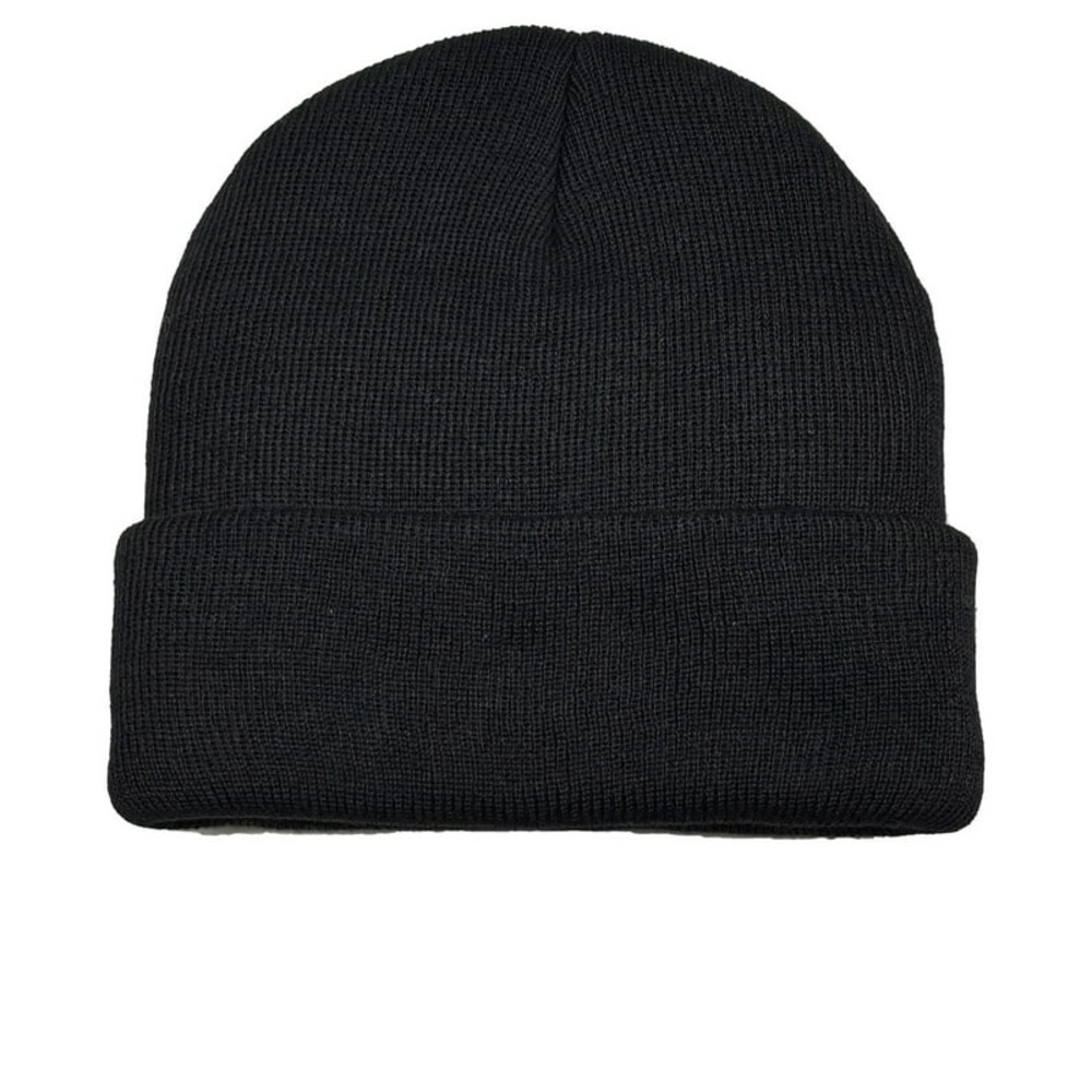 George Black Ribbed Beanie - Picture 2 of 3